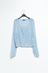 punching knit cardigan(3colors)