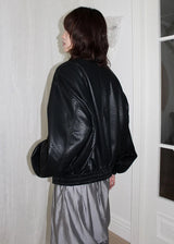 BOMBER LEATHER JACKET