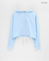 [MADE] Kissen Summer Crop Hooded Shirt