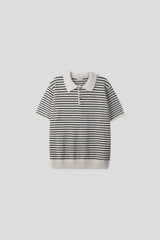 テリーストライプカラーニット (3color)