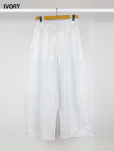 RIBBON PUNCHING WIDE PANTS (3C)