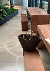 Lloyd Bamboo Rattan Shoulder Bag / 2 colors