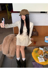 スマートツイストプリーツニット2ﾋﾟｰｽセット