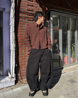 マーリンクロップチェックシャツ