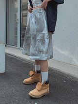 ペイントワイドビッグカーゴハーフパンツ