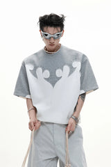 Burnout Rhinestone Cotton Tee