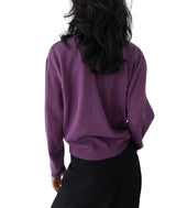 Bamboo Deep V-Neck Knit Top