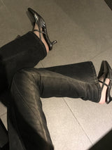 SILVER STRAP SLINGBACK