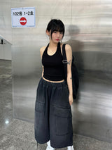 halter sleeveless t