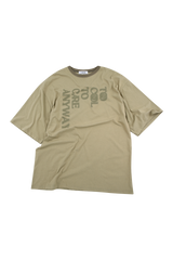 トゥークールオーバーフィットライトカーキリンガーTシャツ