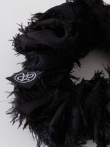 Lace Flower Scrunchie_Black