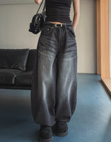 Luffy Laser Balloon Denim Pants