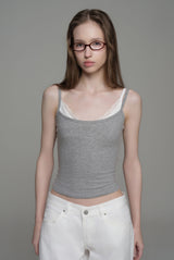 Summer breeze layered sleeveless, Gray