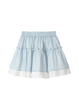 Rosy Shirring Tiered Skirt 232194554