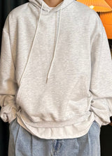 Semi-cropped hoodie 5COLOR