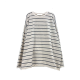 sheer striped long sleeve