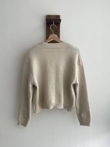 da flower knit cardigan