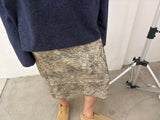 マーブル ミディスカート
