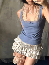 Lace knee belt
