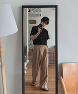 Fresh Summer Belted Two Tuck Slacks