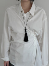 Robelli Two-Way Wrap Cotton Shirt