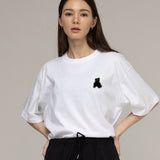 [UNISEX] スモールドットシルエットベアショートスリーブドtシャツ