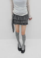 [MADE] Alotte Strap Tiered Skirt Pants