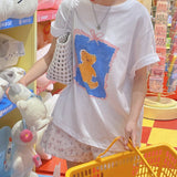 Crayon Bear Box fit Short-sleeved T-shirt