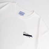 HIERARCHY STUDIOS TYPEWRITER - ブロークンホワイトビジランテオーバーサイズTシャツ