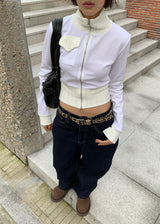 TOUCH KNIT ZIP-UP