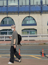 Minimal round short sleeve cardigan 2C