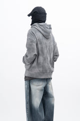 Voda Water Printing Zip-up