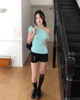 Heer Cutout Off-Shoulder Short Sleeve