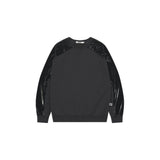 COATED RAGLAN SWEAT SHIRT [BLACK]