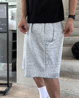 Glife Carpenter Bermuda Pin Tuck Banding Shorts