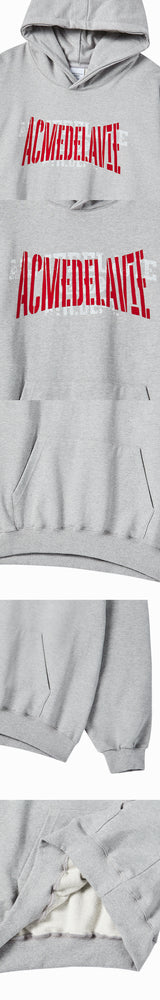 25FW DOUBLE LAYER LOGO HOODIE MELANGE