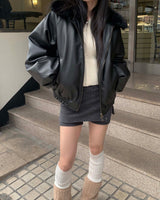 ニットスナップスカートパンツ