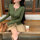 [BELLIDE MADE] ferry rib round knit cardigan