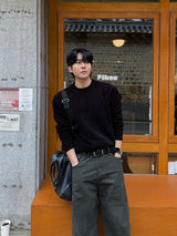 Log velvet round knitwear