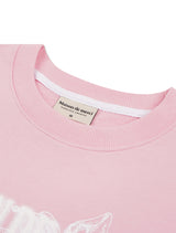 Women's Leith Embossed cropped sweatshirt pink (FCF1TS204W)
