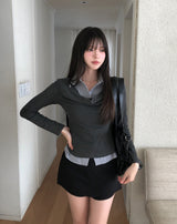 Reet Drape Layered Shirt