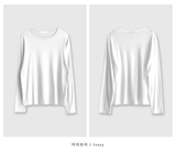 Take Modal Round Long Sleeve T-shirt / 4 colors