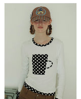 【即日発送】UnsocialNigh original niche design illustration print star Taichi Dog cap female versatile 