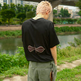 ファジーハーフTシャツ / Black