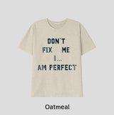 Fix Slogan Lettering Short Sleeve T-shirt