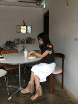 Raw Cotton Bermuda Pants (2color)