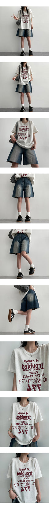 シェール半袖Tシャツ