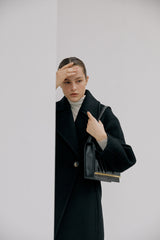 GATHERED BAG BLACK