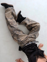 [UNISEX] Tree Camo Balloon Wide Pants