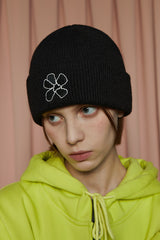 フラワービーニー /FLOWER BEANIE / BLACK